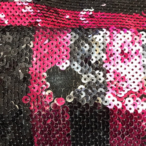 PINK Victoria’s Secret Sequined Pink Black… - Picture 7 of 11